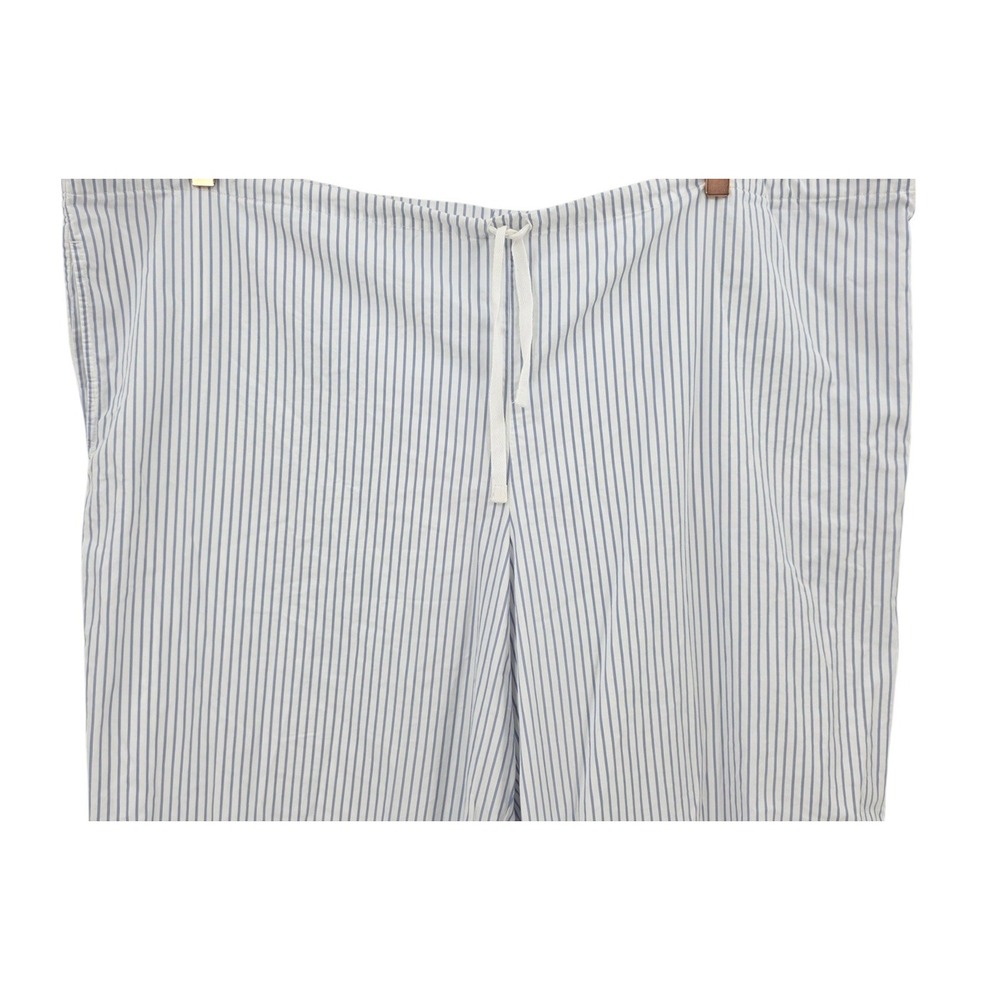 SKIMS Womens XL Cotton Poplin Straight Leg Pants in Zen Blue Stripe - Picture 5 of 12